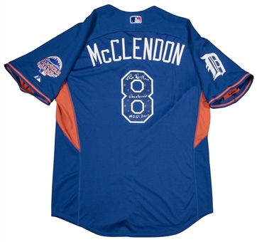 2013 Lloyd McClendon Game Worn, Signed & Inscribed American League All-Star Batting Practice Jersey (McClendon LOA)